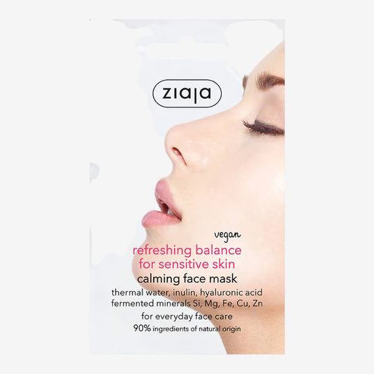 Masque Visage Calmant Peaux Sensibles Vegan Ziaja Refreshing Balance