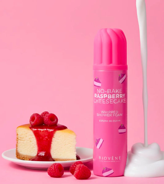 Mousse Douche Fouettée No-Bake Raspberry Cheesecake Biovène Barcelona 250ml